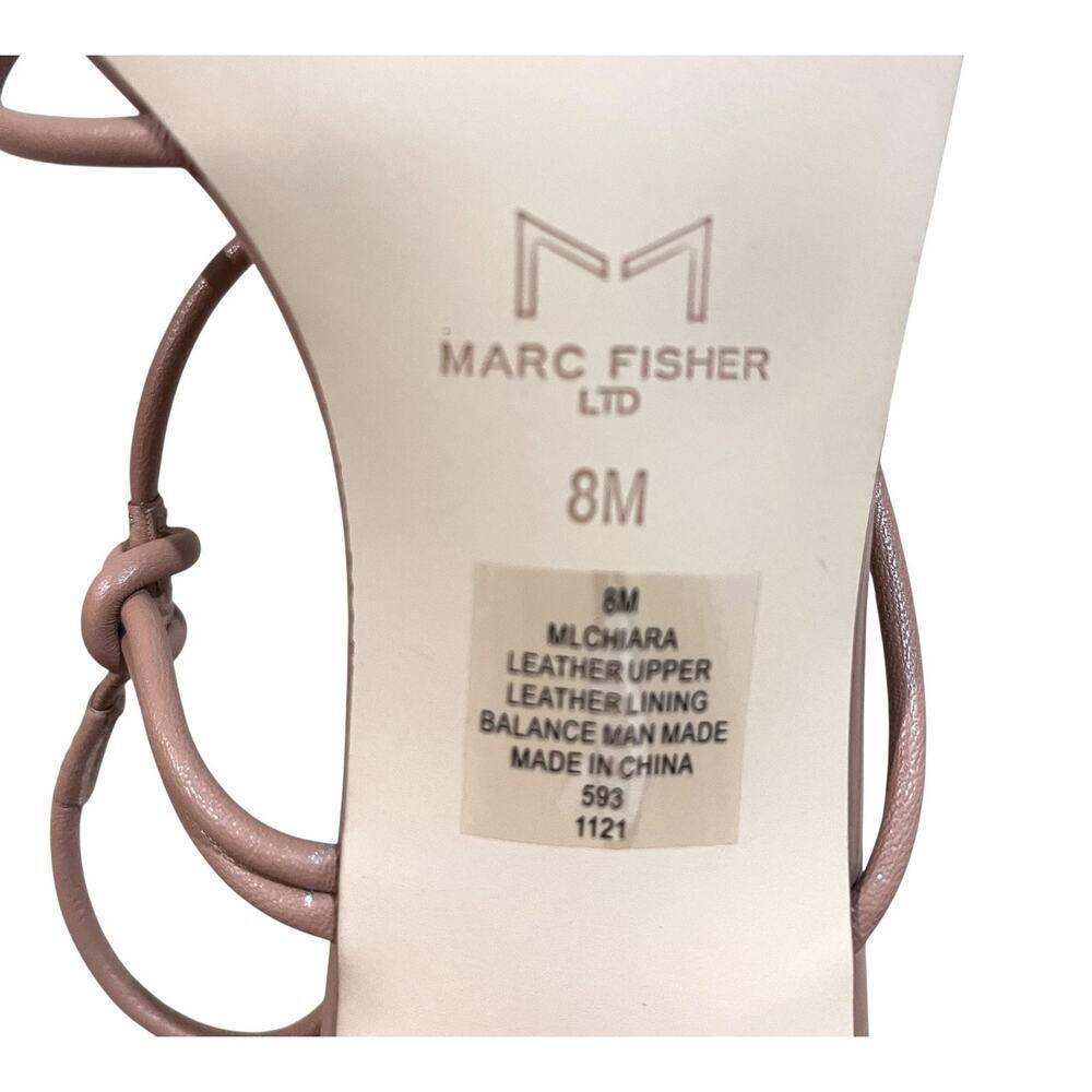 Marc Fisher LTD Shoes Womens Size 8M Beige Mlchiara Strappy Block Heel Sandals - Picture 9 of 9